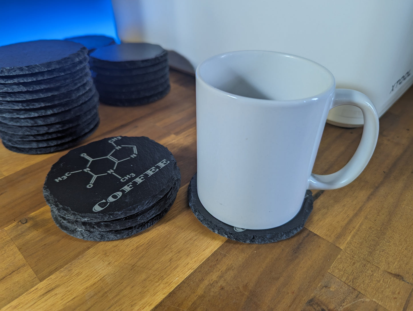 Coffee Molecule | Set of 4 | Slate