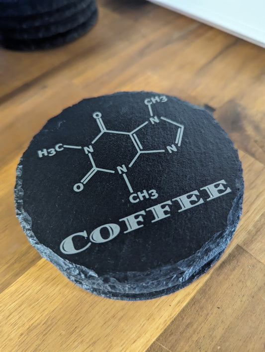 Coffee Molecule | Set of 4 | Slate