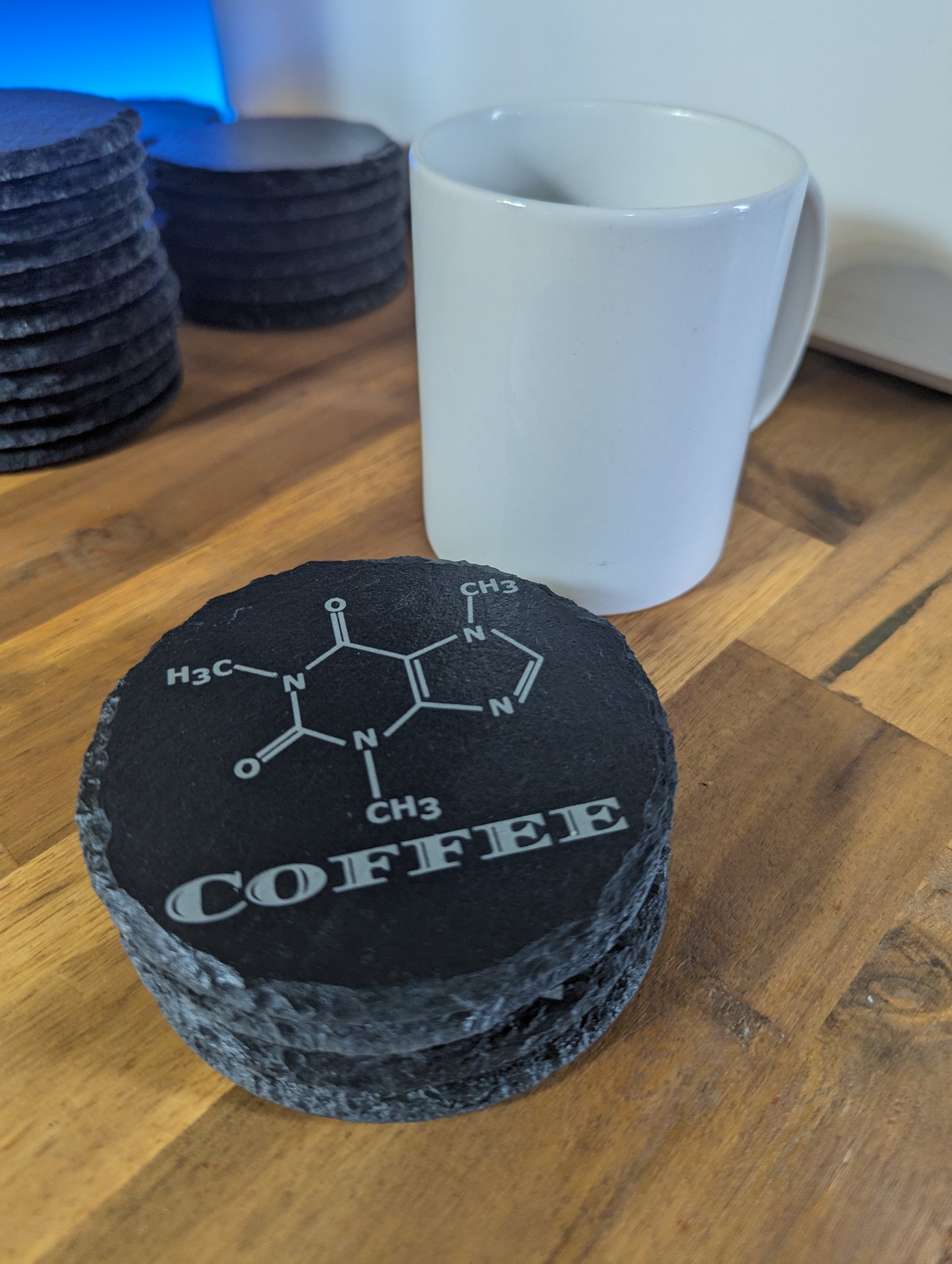 Coffee Molecule | Set of 4 | Slate