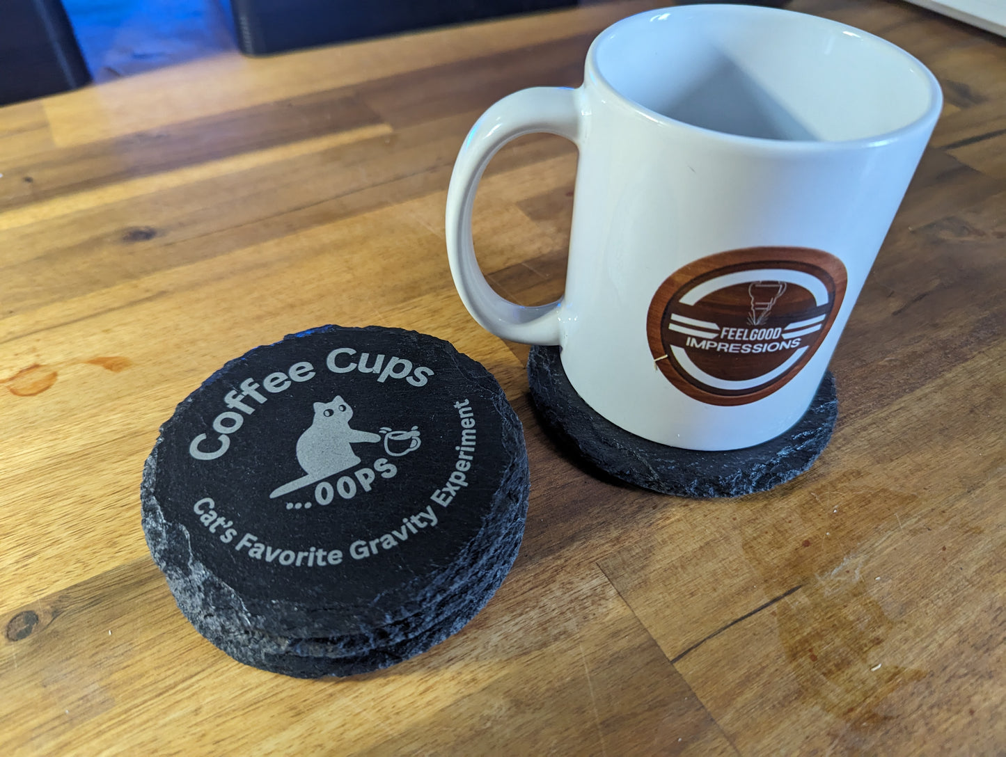 Cat Slate Coasters | Sets of 4