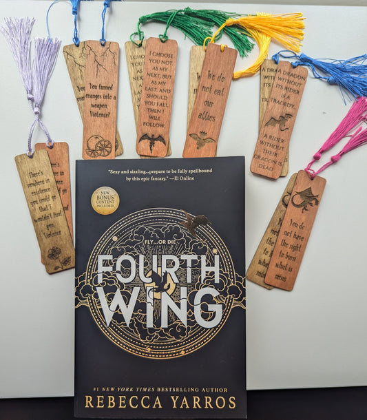 Fourth Wing Bookmark | 3cm x 12 cm